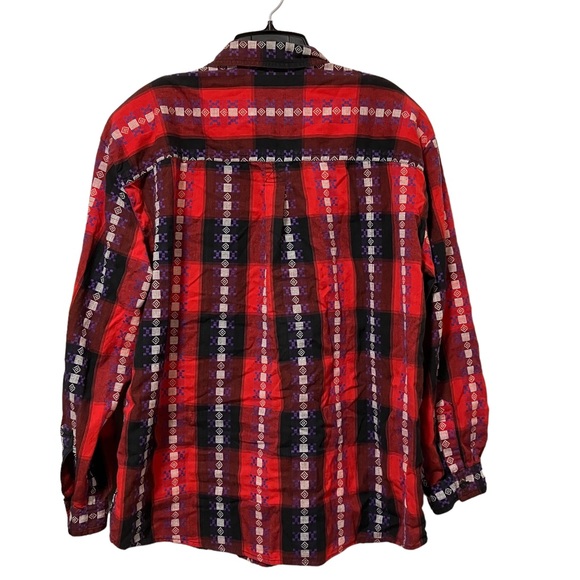 Vintage Activity Road Western Plaid Button Down Shirt - Picture 11 of 13